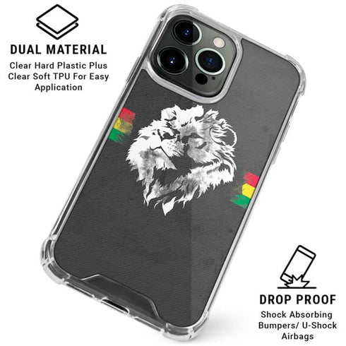 Horizontal Banner -  Lion of Judah iPhone 16 Pro Clear Case